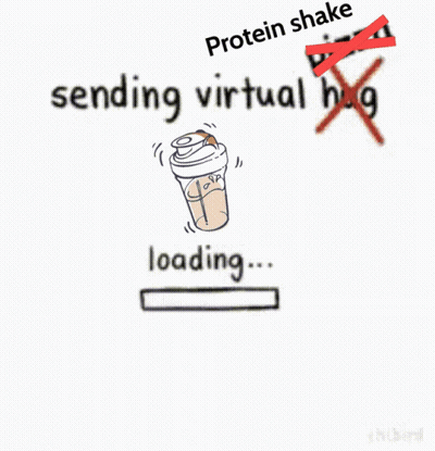 A Drawing Of A Person Sending A Virtual Hug GIF