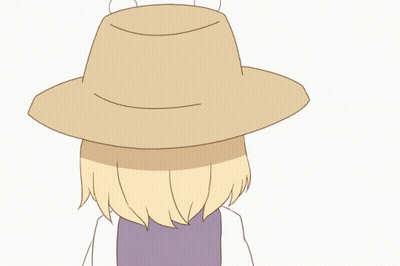 A Drawing Of A Person Wearing A Hat With A Frog On It GIF