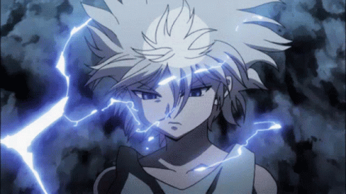 A Drawing Of A Person With A Lightning Bolt Coming Out Of Their Head GIF