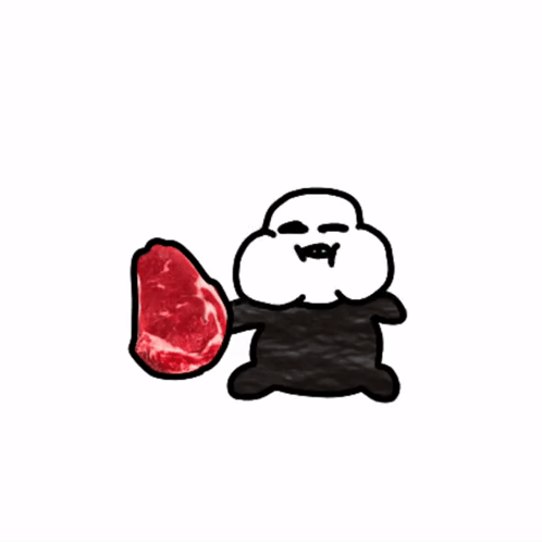 A Drawing Of A Person With A Long Red Tongue Sticking Out . GIF