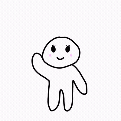 A Drawing Of A Person With A Sad Face And A Pink Eye GIF