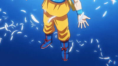 A Drawing Of A Person With Feathers Coming Out Of Their Feet GIF