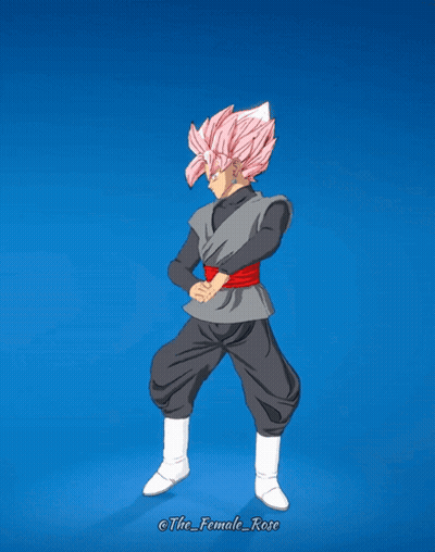 A Drawing Of A Person With Pink Hair And The Name The_female_rose GIF