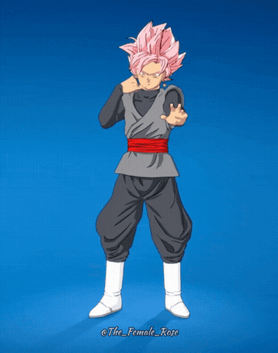 A Drawing Of A Person With Pink Hair And The Name The_female_rose On The Bottom GIF