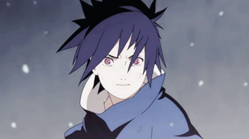 A Drawing Of A Person With Red Eyes GIF