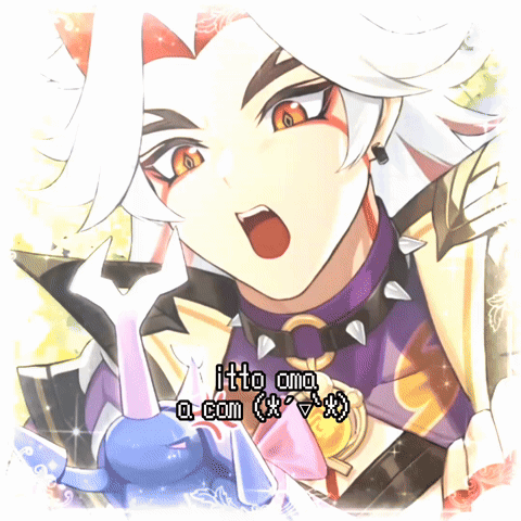 A Drawing Of A Person With The Name Itto On The Bottom Right GIF