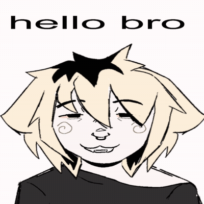 A Drawing Of A Person With The Words Hello Bro On The Bottom Right GIF