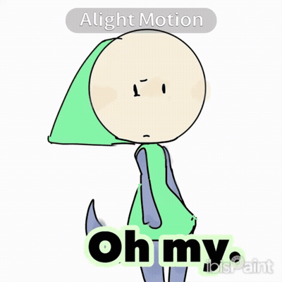 A Drawing Of A Person With The Words " Oh My " On The Bottom GIF