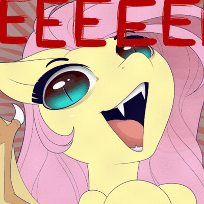 A Drawing Of A Pony With The Word Eeee Written On It GIF