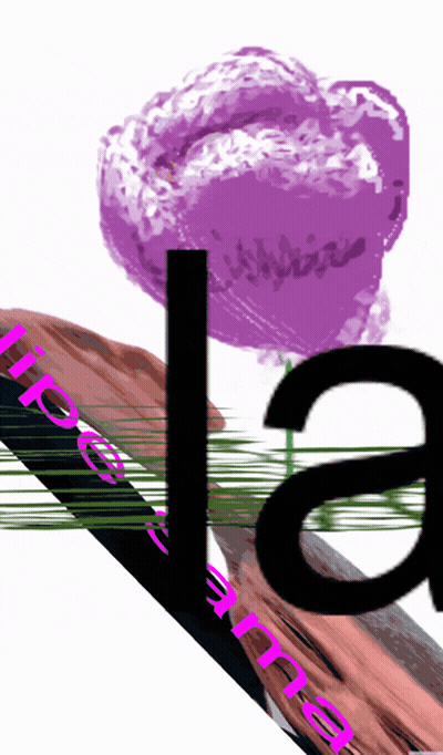 A Drawing Of A Purple Flower With The Letter A In The Corner GIF
