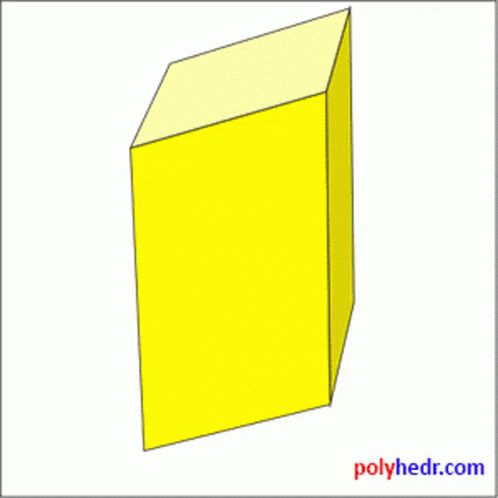 A Drawing Of A Quadrangular Prism With Polyhedr.com In The Corner GIF