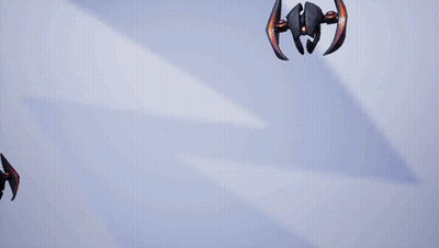 A Drawing Of A Robot With A Red Light Coming Out Of It GIF