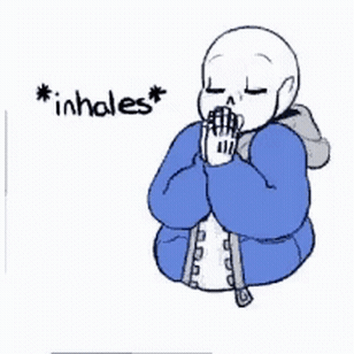 A Drawing Of A Skeleton In A Blue Jacket With The Word Boi Written On It GIF