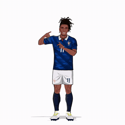 A Drawing Of A Soccer Player Wearing Number 11 GIF