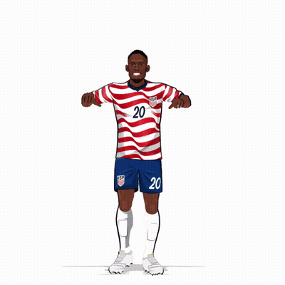 A Drawing Of A Soccer Player With The Number 20 GIF