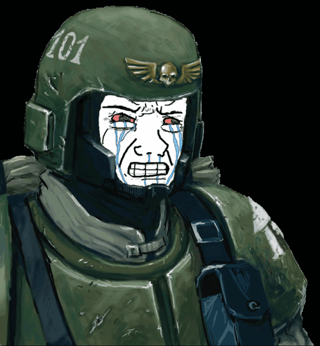 A Drawing Of A Soldier With The Number 101 On The Helmet GIF