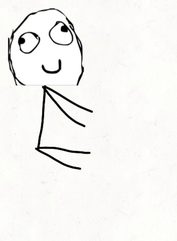 A Drawing Of A Stick Figure With A Funny Face GIF