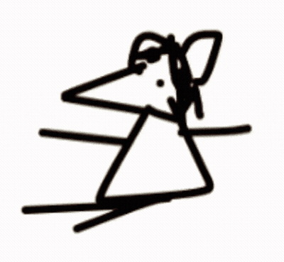 A Drawing Of A Stick Figure With The Letters Eo On It GIF