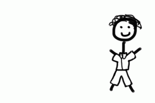 A Drawing Of A Stick Figure With The Words " You Do Not Want To Be Bob " Above It GIF