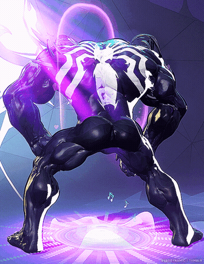 A Drawing Of A Superhero With A Purple Background And The Words Subodynamic Tumblr On The Bottom GIF