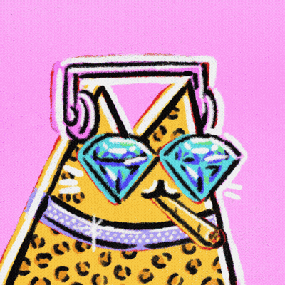 A Drawing Of A Triangle With Diamonds On It And A Cigar GIF