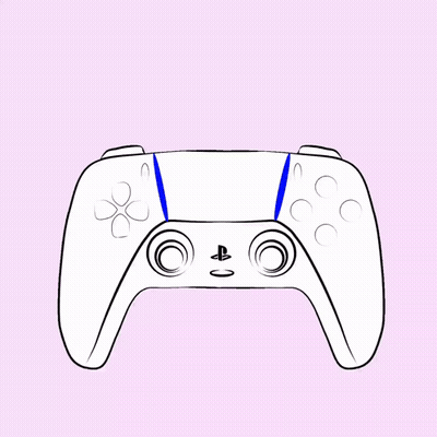 A Drawing Of A Video Game Controller With The Words Beep Written Below It GIF