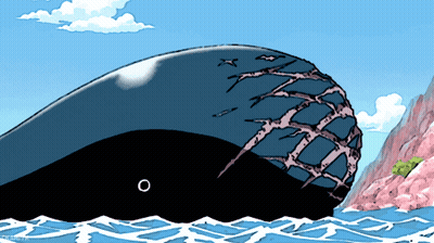 A Drawing Of A Whale With A Circle In The Middle GIF