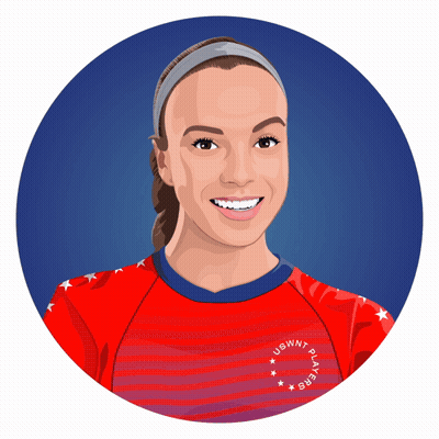 A Drawing Of A Woman Wearing A Red Shirt That Says " Players " On It GIF