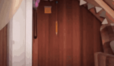 A Drawing Of A Wooden Door With A Pencil On It GIF