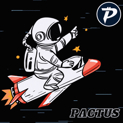 A Drawing Of An Astronaut Riding A Rocket With The Word Pagtus Below It GIF