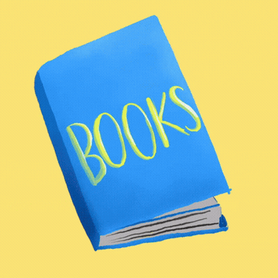 A Drawing Of An Open Book With A Speech Bubble That Says " Are Freedom " GIF