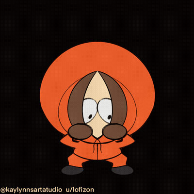 A Drawing Of Kenny From South Park With The Caption Kaylynnsarstudio U / Lofizon GIF