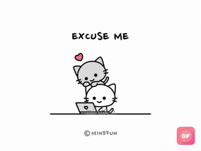 A Drawing Of Two Cats With The Words Since I 'Ve Last Gotten Attention GIF