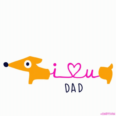 A Drawing Of Two Dachshunds With The Name Cindysuen At The Bottom GIF