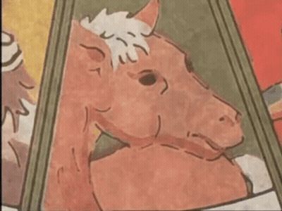 A Drawing Of Two Horses With The Years 1954 1966 1978 And 1990 GIF