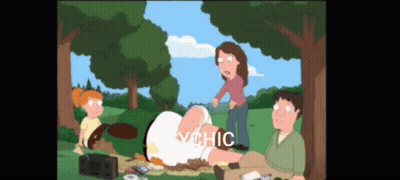A Family Guy Cartoon Shows A Man Laying On The Ground With A Diaper On GIF