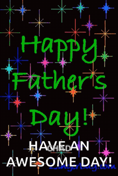 A Father 'S Day Greeting Card That Says Happy Father 'S Day GIF