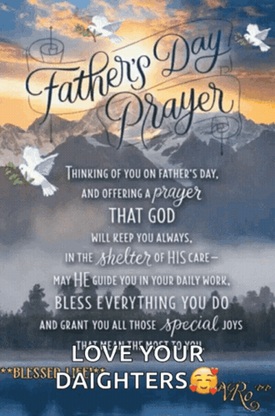 A Father 'S Day Greeting Card With A Prayer GIF