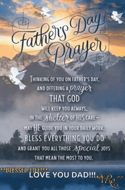 A Father 'S Day Greeting Card With A Prayer GIF