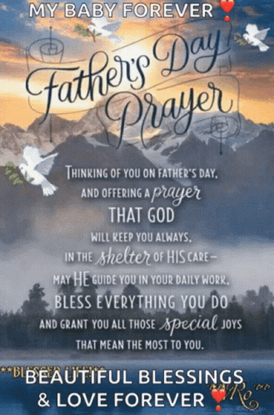 A Father 'S Day Greeting Card With A Prayer GIF