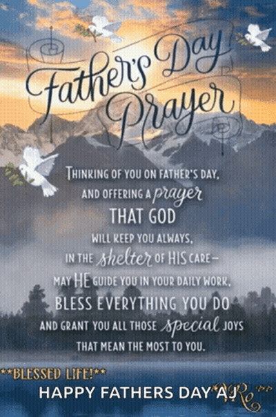 A Father 'S Day Greeting Card With A Prayer GIF