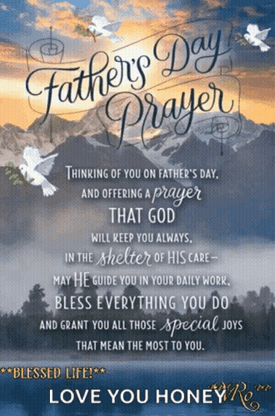 A Father 'S Day Greeting Card With A Prayer GIF