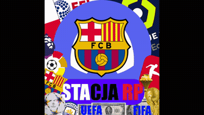 A Fcb Logo Is Surrounded By Other Logos GIF
