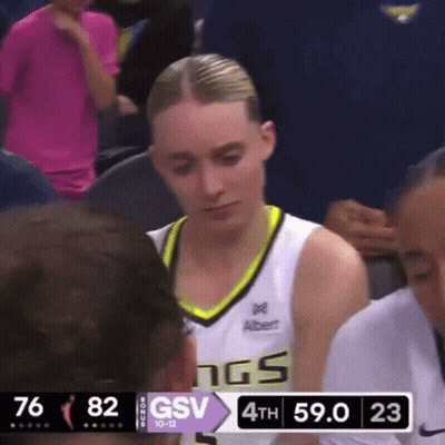 A Female Basketball Player Wearing A Gsv Jersey GIF