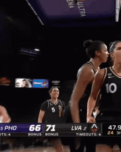 A Female Basketball Player With The Number 10 On Her Shirt GIF