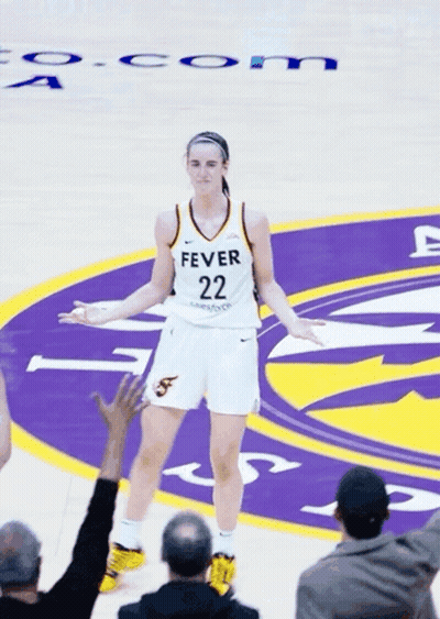 A Female Basketball Player With The Number 22 On Her Uniform GIF