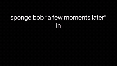 A Few Moments Later Written On A Cartoon Background GIF