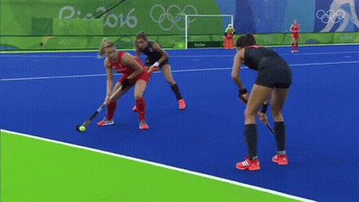 A Field Hockey Game Is Being Played At The Rio 2016 Olympic Games GIF
