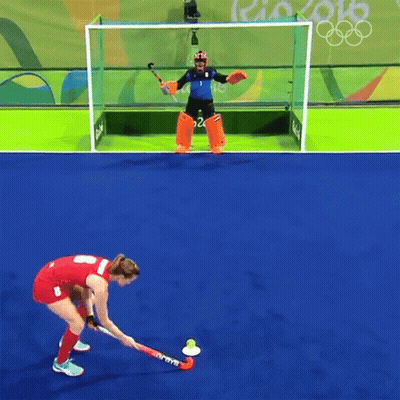 A Field Hockey Game Is Being Played At The Rio 2016 Olympic Games GIF