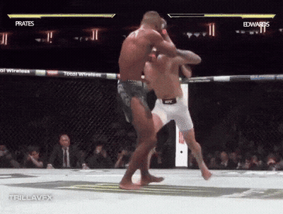 A Fight Between Prates And Edwards Is Being Shown GIF
